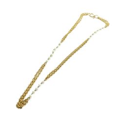 シャネルマルチカラー二連ロングネックレス美品 - メルカリ