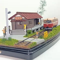 鉄道模型　HOゲージ　ジオラマ　駅　車両展示台(14-1)のサムネイル