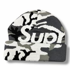 Supreme ビーニー ニット帽 カモフラージュ - メルカリ