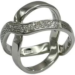 ダミアーニ DAMIANI アブラッチョハーフダイヤリング ホワイトゴールド 750 ダイヤモンド ジュエリーのサムネイル