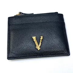 【加古川店】 中古 VERSACE | ヴェルサーチ カードケース Virtus ブラック 【124】のサムネイル