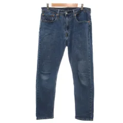 リーバイス Levi's ジーンズ デニムパンツ W34 L32 インディゴ 無地 フルレングス /SC ■ECG004