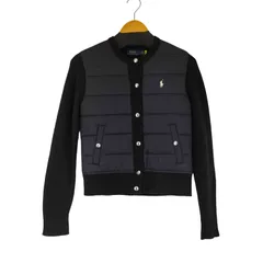 ポロラルフローレン POLO RALPH LAUREN キルティング 切替 ノーカラー ニットジャケット レディース JPN：Sのサムネイル