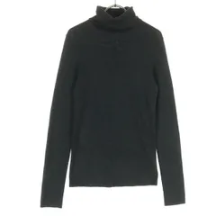 美品 theory セオリー 長袖 タートルネック ニット L ダークグレー レディース 古着