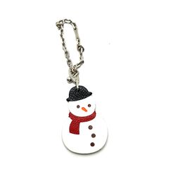 HERMES エルメス スノーマン 雪だるま バッグチャーム キーホルダー