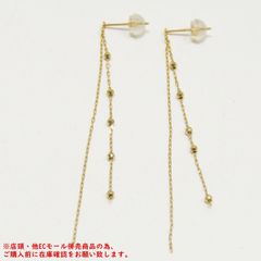 新品 高品質 日本製 18金 K18 キラキラ 揺れる フリンジ ピアス - メルカリ