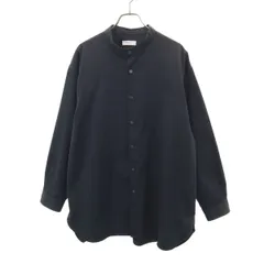 SHIPS any シップスエニィ 長袖 バンドカラーシャツ L ブラック メンズ 古着のサムネイル