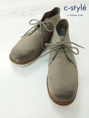 C909 [人気] Timberland ティンバーランド チャッカブーツ 25cm グレージュ系 2ホール レザー 5633R 10728 | ★
