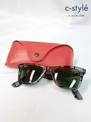 K119 [人気] Ray-Ban レイバン サングラス 50□22 ブラック×クリア WAYFARER スペシャルシリーズ6 RB2140 1084 | ★