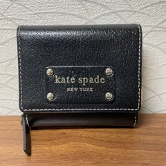 【美品】kate spade NEW YORK 二つ折り財布 ブラック