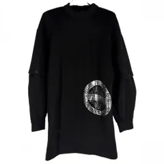 【大売出し】 ルイヴィトン ワンピース レディース 2WAY スウェットワンピース ロゴ 服 アパレル LOUIS VUITTON XS ブラック 黒 シルバー金具 コットン  ナイロン   春 秋 冬 美品【中古品】のサムネイル