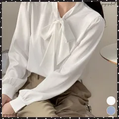 ボウタイブラウスリボンレディースきれいめ とろみブラウス オフィスカジュアル 通勤服体型カバー タイネックトップス 入学式卒業式 リボンタイブラウス長袖 上品春服 フォーマルブラウス ゆったりシャツ薄手 着やせママブラウス 送料無料のサムネイル