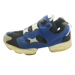 リーボック Reebok × ADIDAS インスタポンプフューリー ブースト instapump fury boost スニーカー US9.5 27.5cm 青 ブルー 黒 ブラック /SS ■OS ■SH