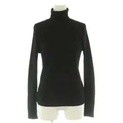 セオリー Theory NEW WASHBLE WOOL LEENDA LS ニット セーター プルオーバー タートルネック S ブラック /CX ■OS
