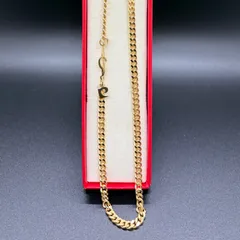 【ロゴチャーム付き】Pierre Cardin ピエールカルダン 喜平チェーン ネックレス ゴールドカラー ヴィンテージのサムネイル