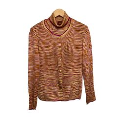 MISSONI イタリア製 アンサンブルニット ボーダー柄 - メルカリ