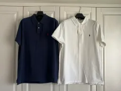 ポロラルフローレン PKシャツ ネイビー/ホワイト XL