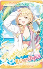 【[箔押し]藤田ことね(スペシャル/キミとセミブルー)】学園アイドルマスター スナップマイド Spaecial 2