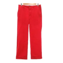ポールスミスコレクション PAUL SMITH COLLECTION パンツ スラックス M 赤 レッド コットン アンクル丈 裾ロールアップ /NU ■ECF004のサムネイル