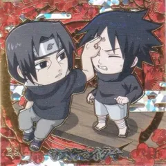 【[ホロ＆箔押し仕様] 忍界5-35 サスケ＆イタチ (SEC シークレット)】にふぉるめーしょん NARUTO-ナルト- 疾風伝 忍界シールウエハース vol.5