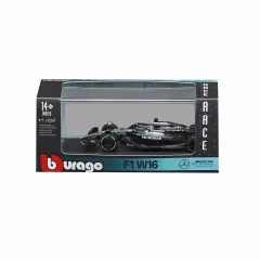 【新品】ミニカー 1/64 メルセデス-AMG ペトロナス F1チーム Team W16 2025 オーストラリアGP G.ラッセル #63 クリアケース/ドライバー無 [BUR58008R]のサムネイル