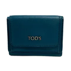 TOD'S(トッズ) 3つ折り財布美品  - ブルーグリーン レザーのサムネイル