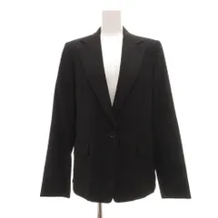 コムサデモード COMME CA DU MODE テーラードジャケット 11 黒 ブラック 長袖 ノッチドラペル シングルブレスト /NU ■ECF004のサムネイル