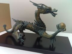 ⑤金属美術工芸品 辰置物 龍 タツ 銅 工藤健作 玉川工芸 金属美術工芸品 干支置物 辰/タツ/龍/ドラゴン 工藤健・作 玉川工芸