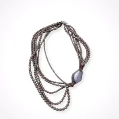 GIORGIO ARMANI / 6連ラベンダーストーンネックレス 箱付のサムネイル