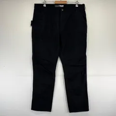 古着 カーハート Carhartt ダック パンツ ダック ワーク ストレート 大きいサイズ ペインター ワンポイント W40×L32  ブラック系 メンズのサムネイル
