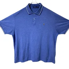 CHM Polo Ralph Lauren ポロシャツ 2XB ブルー ワンポイント ポニー刺繍 ビッグサイズ メンズ レディース ユニセックス 古着 半袖