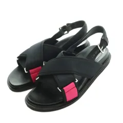 マルニ MARNI クロス サンダル 40 25.0cm 黒 FBMS005201 /MI ■OSのサムネイル