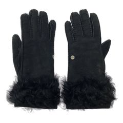 新品 箱・タグ付き】 UGG ホワイト ファー 手袋 グローブ ストラップ
