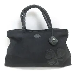 g■イビサ/IBIZA ハンドバッグ/ナイロン系■黒/LADIES/77【中古】■