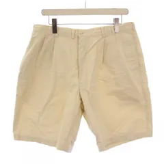 パパス Papas ショートパンツ ハーフパンツ タック ジップフライ ワンカラー LL ベージュ /BBのサムネイル
