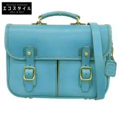 HERZ　ヘルツ　美品 レザー 2way ハンドバッグ ショルダーバッグ レディース セルリアンブルー CW-10ーS 25年夏限定カラー