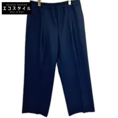 LOUIS VUITTON　ルイヴィトン　RM242MF HLB HRFP5W 24AW ネイビー ウール ワンタックワイドスラックスパンツ　48のサムネイル