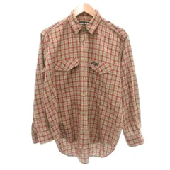 シェラデザイン SIERRA DESIGNS 美品 シャツ M レッド系 チェック柄 長袖 胸ポケット付き /NL ■ECF003のサムネイル