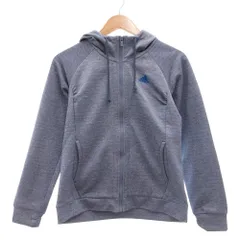 アディダス adidas 美品 パーカー トレーナー M 青 ブルー ジップアップ /MU ■ECF004