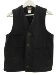ジョンソンウーレンミルズ Johnson Woolen Mills ウールベスト ワークベスト USA製 ブラック 黒のサムネイル