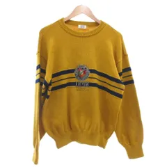 ハーディエイミス HARDY AMIES 美品 ニット セーター ウール ボーダー 黄 イエロー /MG ■GY66のサムネイル
