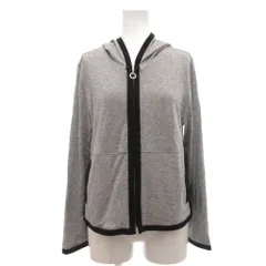 クレージュ courreges パーカー 40 グレー フード付き 長袖 ジップアップ /NL ■ECG003のサムネイル
