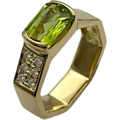 タサキ TASAKI リング ゴールド K18 ペリドット ダイヤモンド ジュエリーのサムネイル