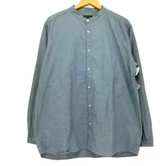 ビーミングバイビームス B:MING by BEAMS リラックスフィット シャンブレー バンドカラー シャツ メンズ JPN：L のサムネイル