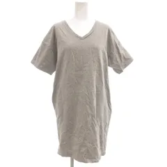 ロデオクラウンズ Rodeo Crowns 美品 Tシャツワンピース 半袖 Vネック ミニ丈 F グレー /IB ■GY66のサムネイル