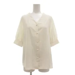N.Natural Beauty Basic N.ナチュラルビューティーベーシック シャツ ブラウス Vネック 七分袖 M 白 ホワイト /YJ ■ECF001のサムネイル