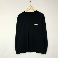 XLARGE エックスラージ バック プリンティング ブラック ロングスリーブ 薄い スウェット メンズ M