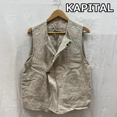 キャピタル フック式コンチョボタン リネン ワーク ベスト メンズ 2 ISItems【USED】【古着】【中古】50159795のサムネイル