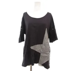 ワールドワイドラブ WORLD WIDE LOVE Tシャツ カットソー 1 半袖 スターデザイン ラメ ロング丈 紺 ネイビー /NU ■ECG003のサムネイル