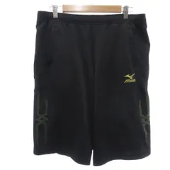 ミズノ MIZUNO イージパンツ ジャージ ハーフ丈 ロゴ刺繍 O 黒 ブラック /IB ■ECF003のサムネイル